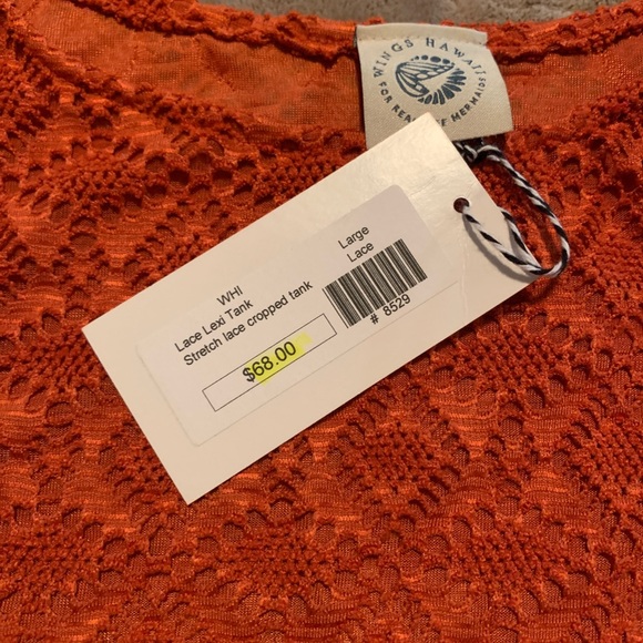 Lacy crop top by Wings Hawai’i - Picture 3 of 4